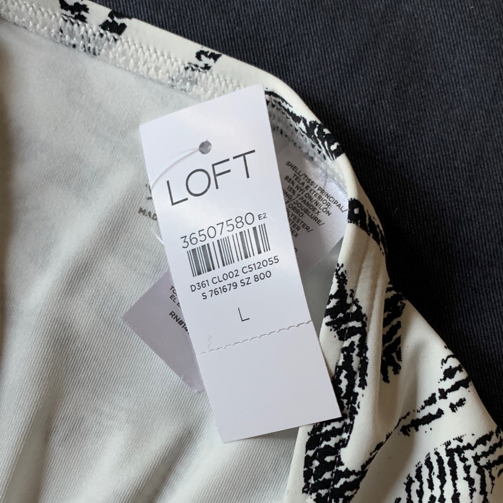 LOFT Ripple Patterned Classic Bikini Bottom - Picture 6 of 6
